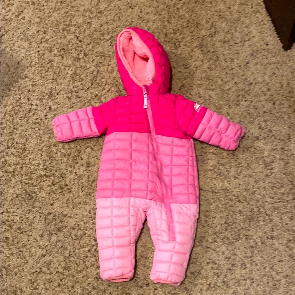 Snozu Pink Quilted Footies One Piece